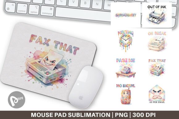 90s Sarcastic Office Mouse Pad PNG: A Nostalgic Touch for Your Workspace