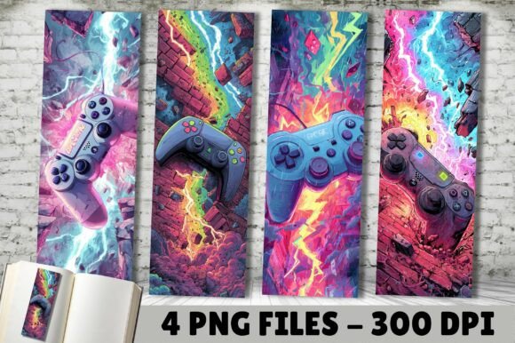 Artistic Gaming Controller Bookmark PNG: A Creative Digital Tool for Gamers and Artists