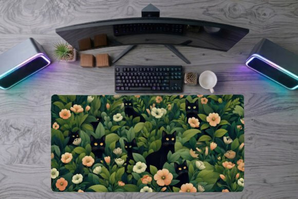 Cat Desk Mat PNG: Elevate Your Workspace with Professional Elegance