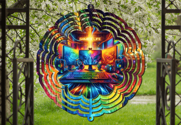 Colorful PC Gaming Setup Wind Spinner: A Dynamic Addition to Your Digital and Physical Spaces
