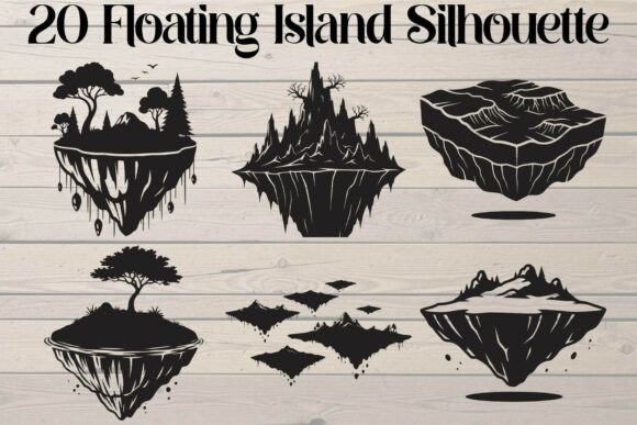 Floating Island Silhouette: A Creative Tool for Imaginative Design