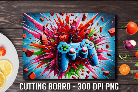 Gaming Controller Splash Cutting Board: A Unique Fusion of Gaming and Kitchen Design