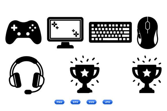 Gaming Icon Clipart Collection: A Versatile Resource for Creators and Businesses