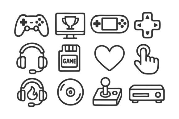 Gaming Icons Set: A Comprehensive Review of Video Game Symbols for Digital Creators