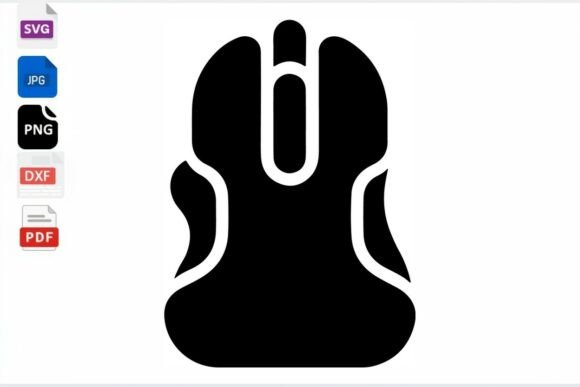 Gaming Mouse Icon SVG Vector Art