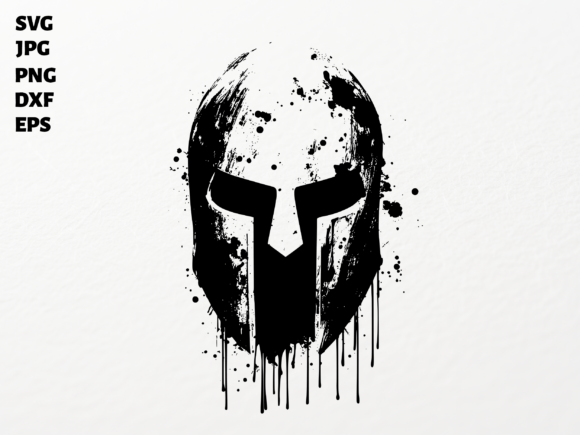 Gritty Spartan Helm SVG for Cricut: Unleash Your Inner Warrior with This Edgy Design