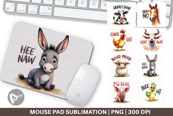 Grumpy Farm Animals Mouse Pad: A Creative Tool for Productivity and Style