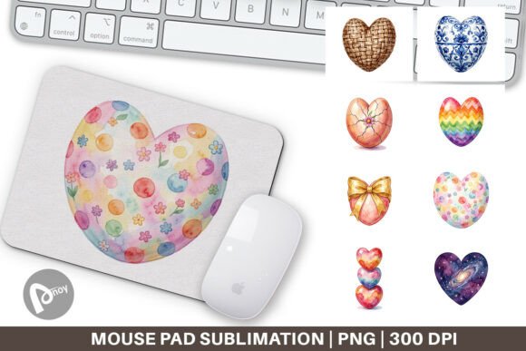 Heart Shaped Easter Egg Mouse Pad PNG: A Unique Blend of Style and Functionality