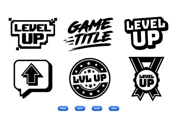Level Up Gaming Icons Pack