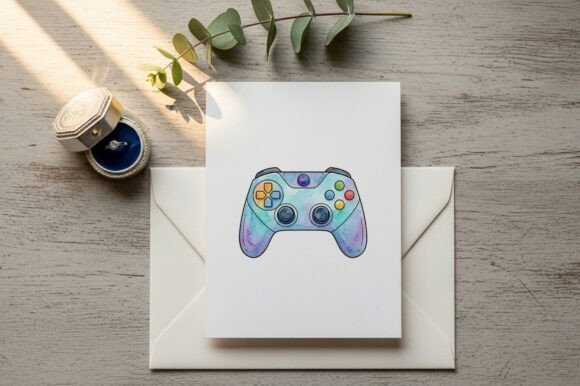 Modern Gaming Controller Colorful