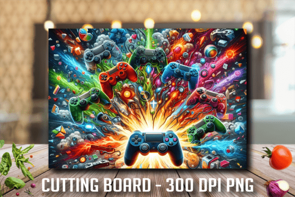 Neon Gaming Controller Splash Cutting Bo: A Creative Revolution for Kitchen Projects