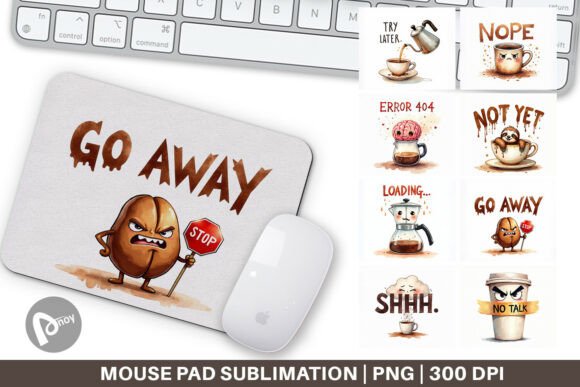 Nope. Sarcastic Coffee Mouse Pad: A Unique Addition to Your Workflow