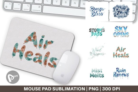 Patina Blue Celestial Art Mouse Pad: Enhance Your Workspace with Style and Functionality