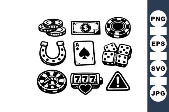 Retro Casino Game Icons: A Timeless Design Resource