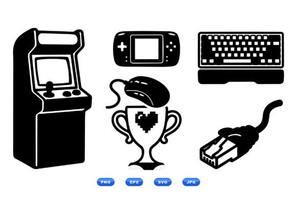 Retro Gaming Device SVG Icons
