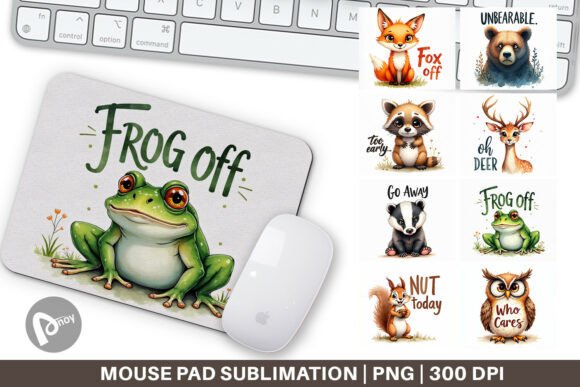 Sarcastic Animals Mouse Pad: A Unique Addition to Your Workspace