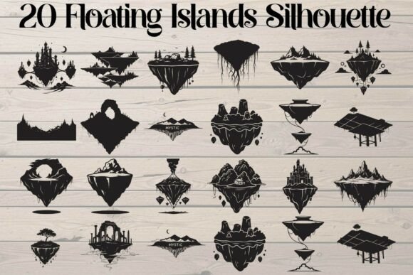 Unlock Your Creative Potential with Floating Islands Silhouette