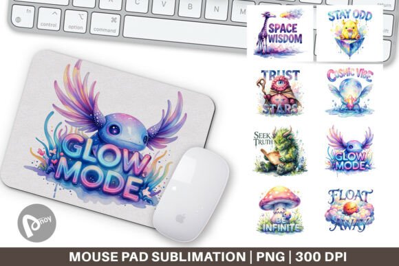 Watercolor Alien Quote Mouse Pad Design: A Unique Blend of Art and Functionality