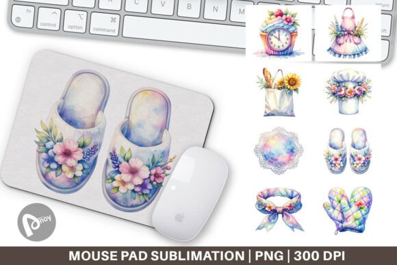 Whimsical Apron and Chef Hat Mouse Pad: A Unique Way to Elevate Your Workspace